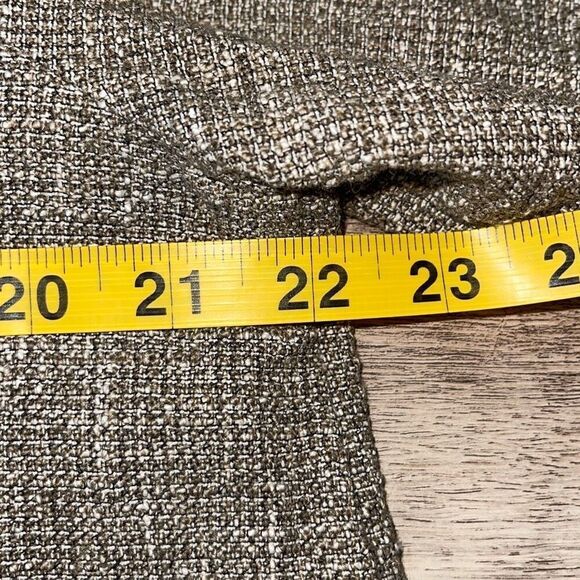 Eileen Fisher Womens Driftwood‎ Cotton Slub Tweed Open Front Blazer Brown Medium - Picture 9 of 10